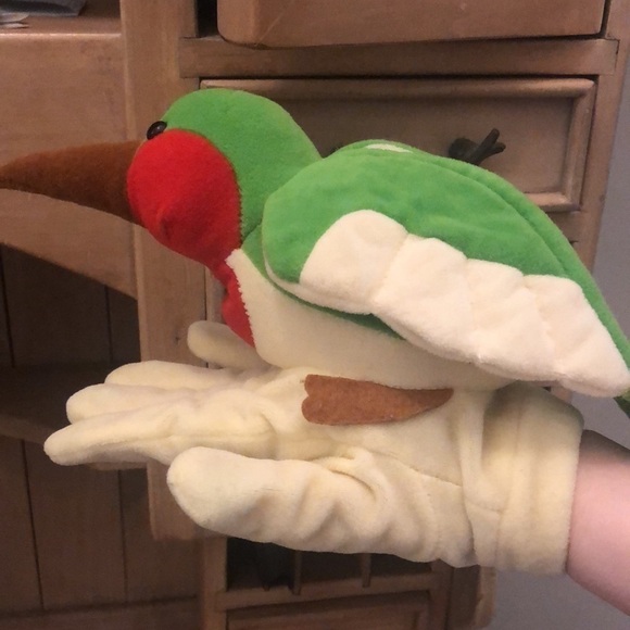 2 Two Hand Puppets Dragonfly Bird Caltoy Preschool Imaginative Play Toy - Picture 7 of 9